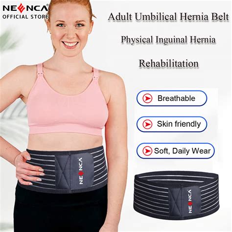 Neenca Umbilical Hernia Belt For Men And Women Abdominal Support