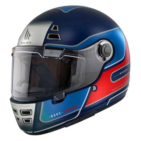 Mt Helmets Jarama Baux Full Face Helmet Blue Motardinn