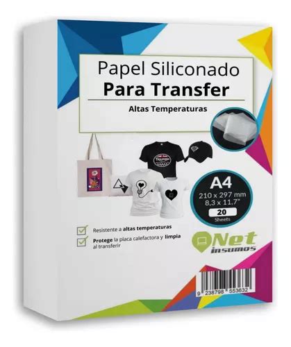 Papel Siliconado A4 Pack 20 Hojas Cuotas sin interés