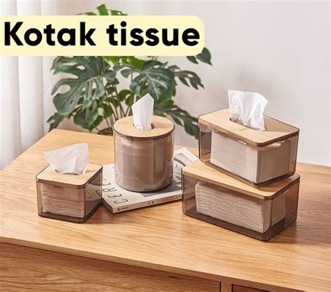 Kotak Tissue Tissue Box Wadah Tisu Tempat Tisu Minimalis Perabotan