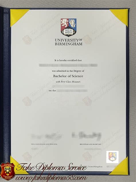 Get a Fake University of Birmingham Diploma Online, Buy UoB Degree