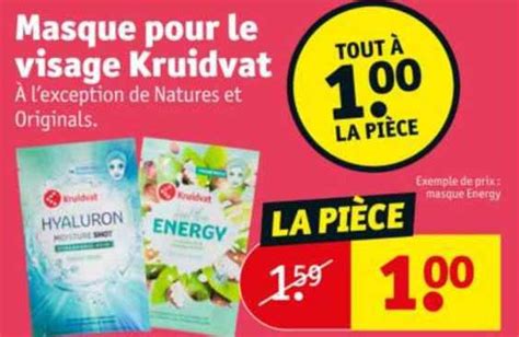 Promo Masque Pour Le Visage Kruidvat Chez Kruidvat Icatalogue Fr