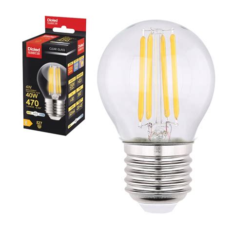 Żarówka LED kulka E27 4W filament OZDOBNA JAKOŚĆ DIO 0194 Cena