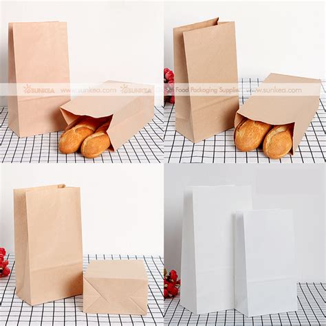 Sunkea Promotional Food Grade Fast Food Paper Bag Buy Kraft Paper Bag