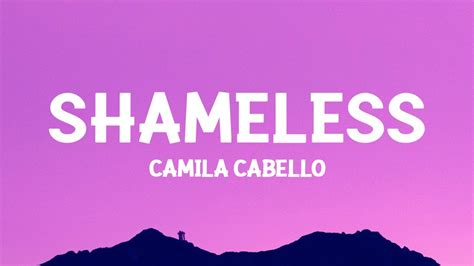 Camila Cabello Shameless Sped Up Lyrics Youtube Music