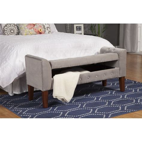 Red Barrel Studio Upholstered Flip Top Storage Bench Reviews