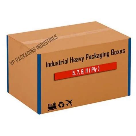 Brown Double Wall 5 Ply Printed Heavy Duty Industrial Corrugated Box