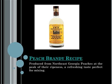 PPT - Peach Brandy Recipe PowerPoint Presentation, free download - ID ...