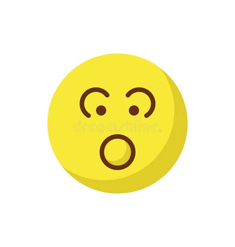 El Emoticon Desconcertado Vector Del Emoticon De La Mirada Fija Aisl