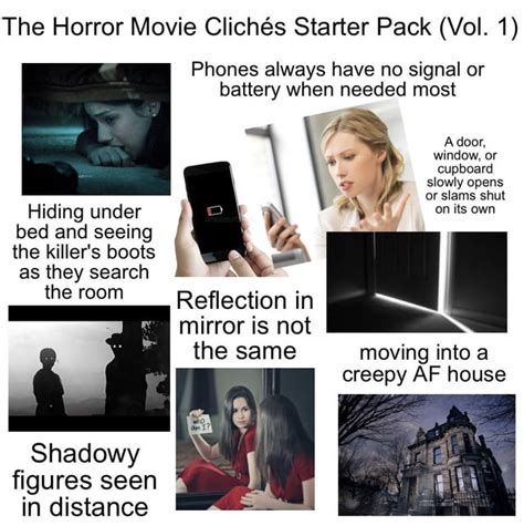 The Horror Movie Clichés Starter Pack Vol 1 Rstarterpacks