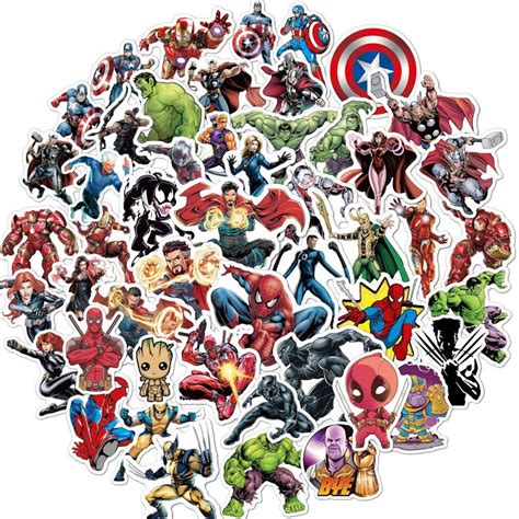 Marvel Avengers Stickers For Laptop Hydro Flasks Water Etsy Sweden