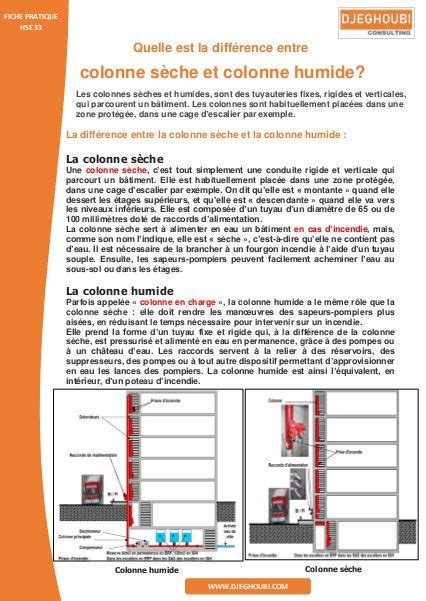 colonne sèche et colonne humide pdf