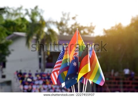 Rainbow Flags Flags Many Countries Set Stock Photo 2227455937 | Shutterstock