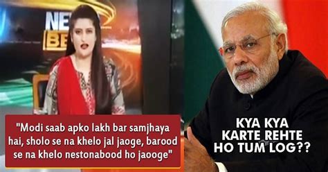 Watch This Pakistani Anchor ‘threatening Pm Modi On Tv Is Going Viral