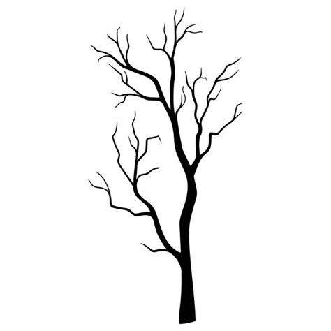 Cartoon Of The How To Draw A Dying Tree Stock Photos Pictures