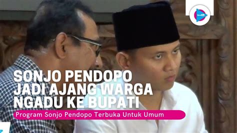 Terbuka Untuk Umum Sonjo Pendopo Jadi Ajang Warga Trenggalek Ngadu Ke