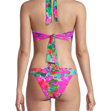 PatBO Swim Nwt Patbo Gabi Cutout Floral Halterneck Swimsuit Bikini