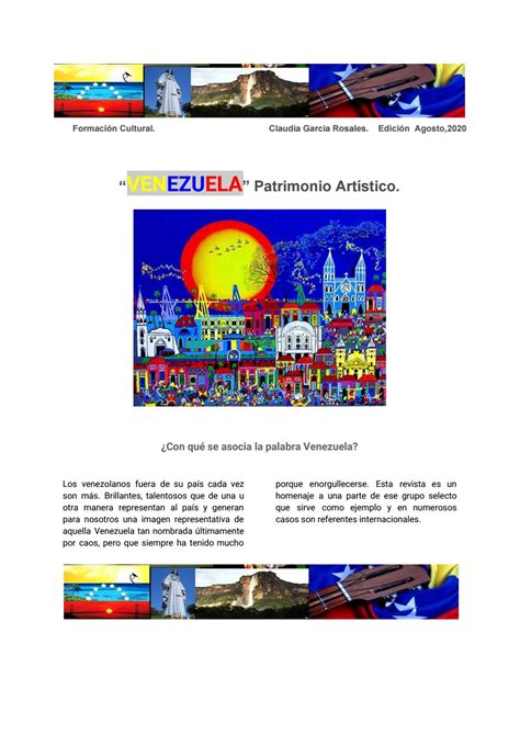 Venezuela Patrimonio Art Stico By Claudia D G Issuu