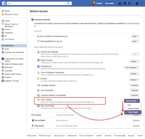 Facebook Canl Yay N Bildirimlerini Kapatma Techworm