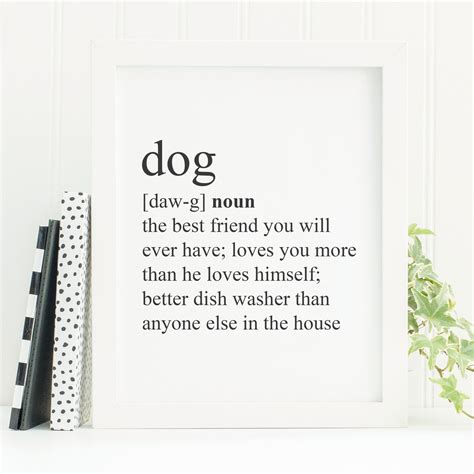 Dog Home Decor Dog Poster Funny Pet Gift Dog Mom Gift - Etsy