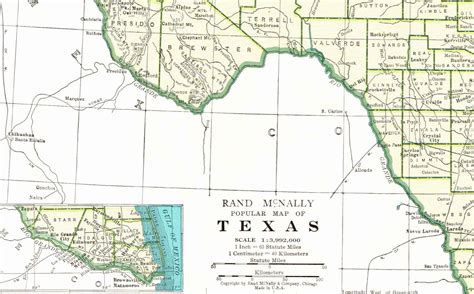 Vintage Texas State Map 14x11 Map From 1944 United States Etsy