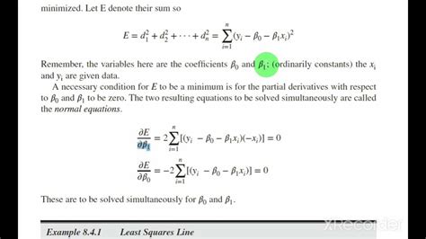 C310 Metode Kuadrat Terkecil Least Square Method Youtube