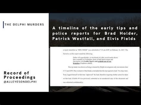 The Delphi Murders — Brad Holder, Patrick Westfall, and Elvis Fields : r/DicksofDelphi