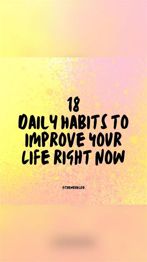 10 Good Daily Habits To Improve Life Artofit