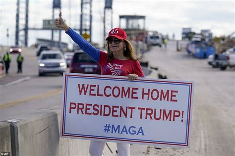 Donald And Melania Trump Arrive In Mar A Lago After Leaving Washington