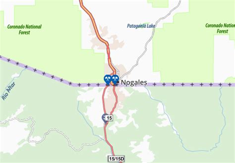 MICHELIN Nogales map - ViaMichelin