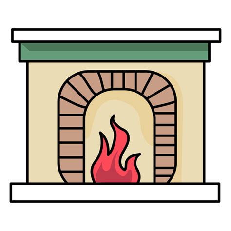 Kamin Feuer Flach PNG Und SVG Design Für T Shirts