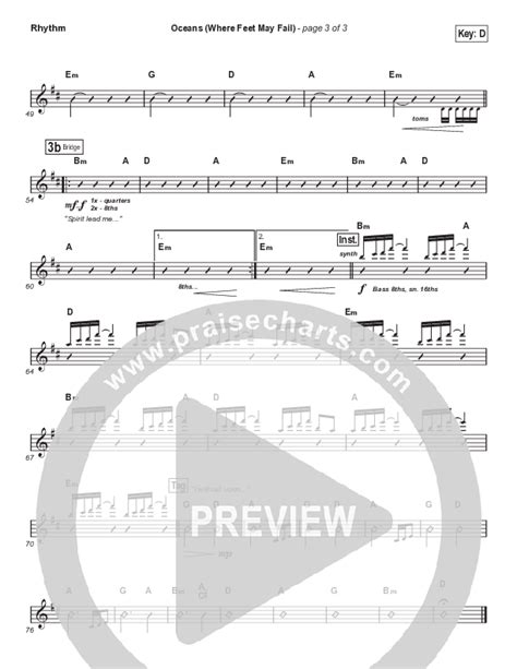 Oceans Where Feet May Fail Sing It Now Sheet Music PDF Hillsong