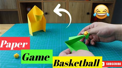 How To Make Basketball Paper Game Handmade Paper Game Basketball Diy Paper Game Youtube