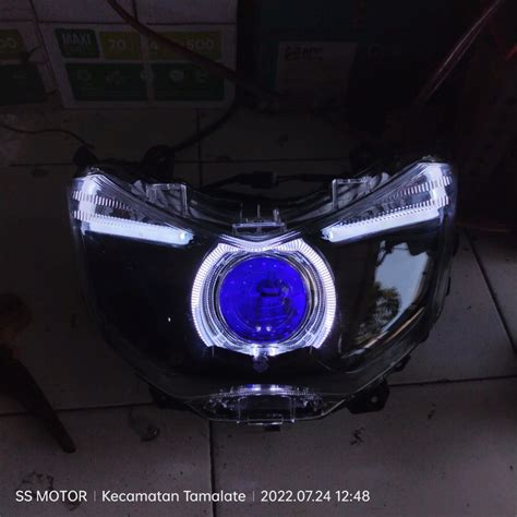 Jual HEADLAMP LAMPU DEPAN CUSTOM PROJIE BILED AES TURBO SE NON LASER