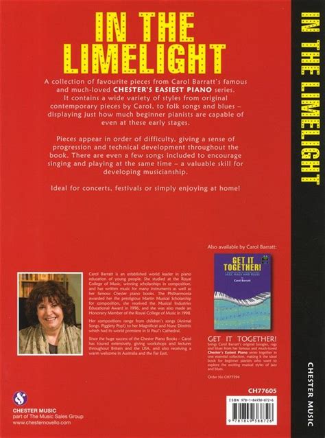 In The Limelight Von Carol Barratt Klaviernoten