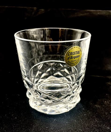 Set Of 6 Lead Crystal Whiskey Glasses Cristal Darques France The