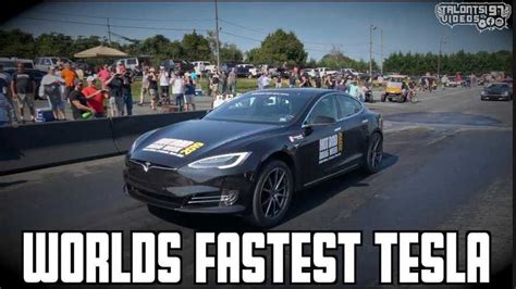 Watch Tesla Model S P100d Set New 1 4 Mile World Record