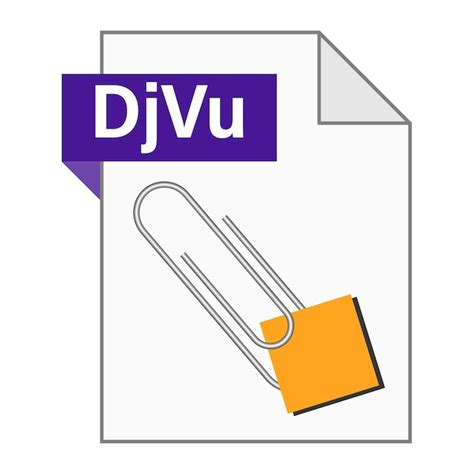 Premium Vector Modern Flat Design Of Djvu File Icon For Web