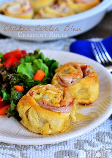 Chicken Cordon Bleu Crescent Rolls Mom On Timeout