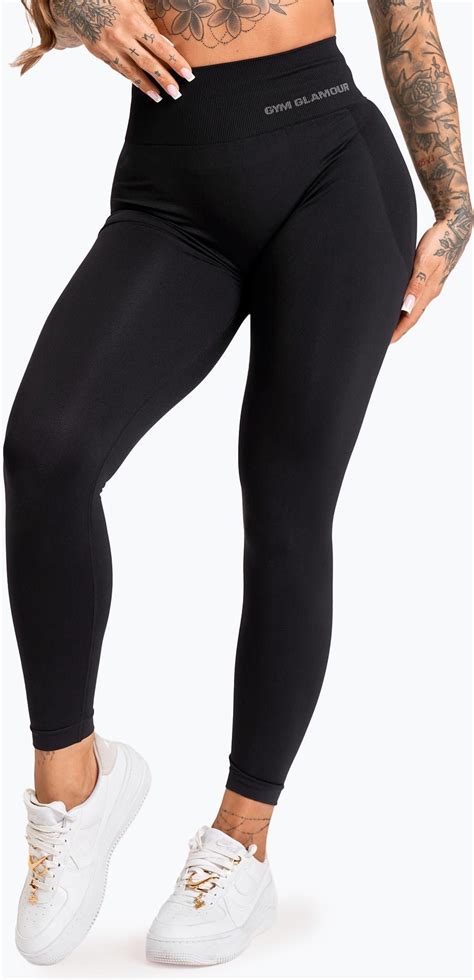 Gym Glamour Legginsy Damskie Solid Black Ceny I Opinie Ceneo Pl