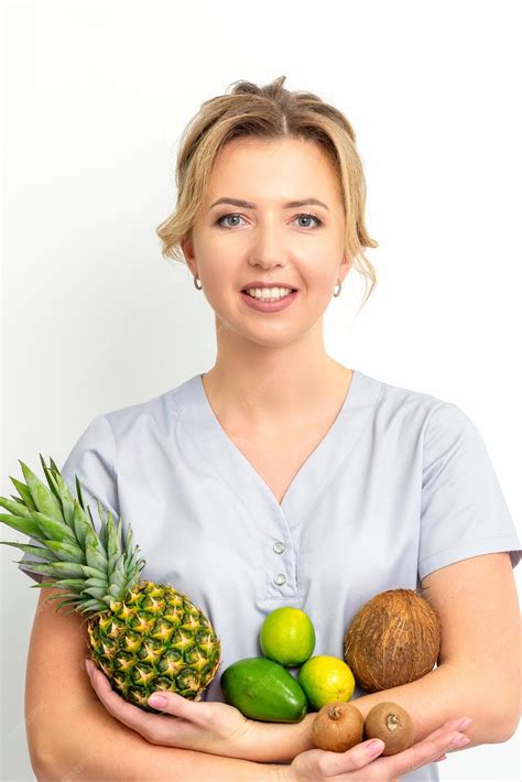 Premium Photo Portrait Of A Young Caucasian Smiling Female