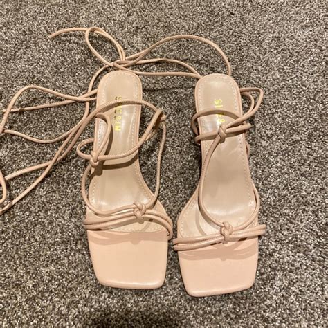 Shoes New Strappy Nude Sandal Heels Poshmark