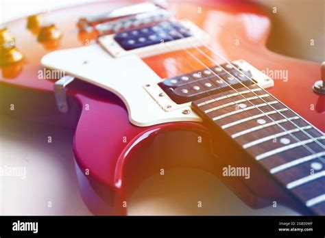 Electric Guitar Close Up Stock Photo Alamy