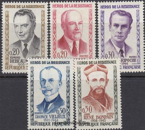 Yt Resistance Heroes Sc French Philately