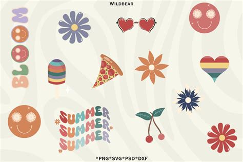 Retro Summer PNG Sublimation Graphic By Clipart Time Creative Fabrica