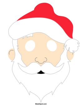 Printable Santa Claus Mask