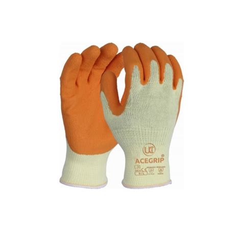 Uci Acegrip Orange Latex Coated Gloves Uk