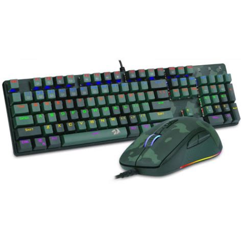 Combo Gamer Redragon Teclado Mecânico Vajra Mouse Centrophorus