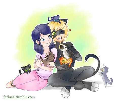 Marinette And Chat Noir Miraculous Ladybug Fan Art 39552219 Fanpop