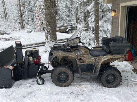 2010 Yamaha Grizzly 700 And Atv Snowblower Atvs Moncton Kijiji